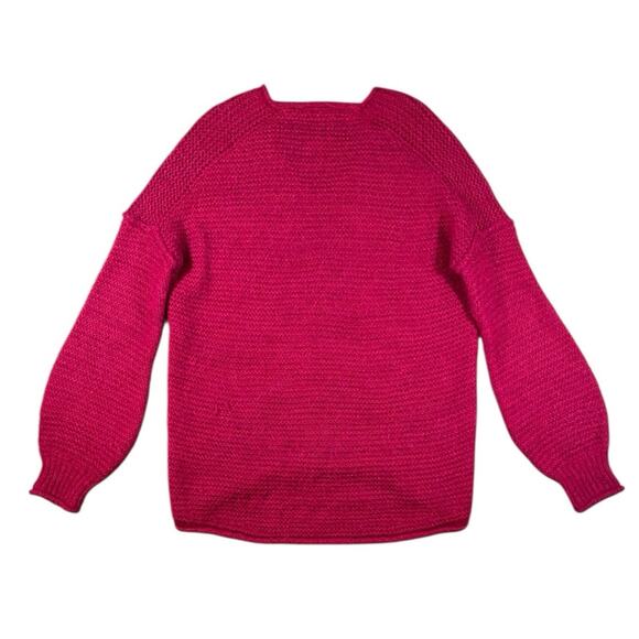 Free People All Mine Raspberry Alpaca Oversized Sweater - XS - Picture 4 of 4